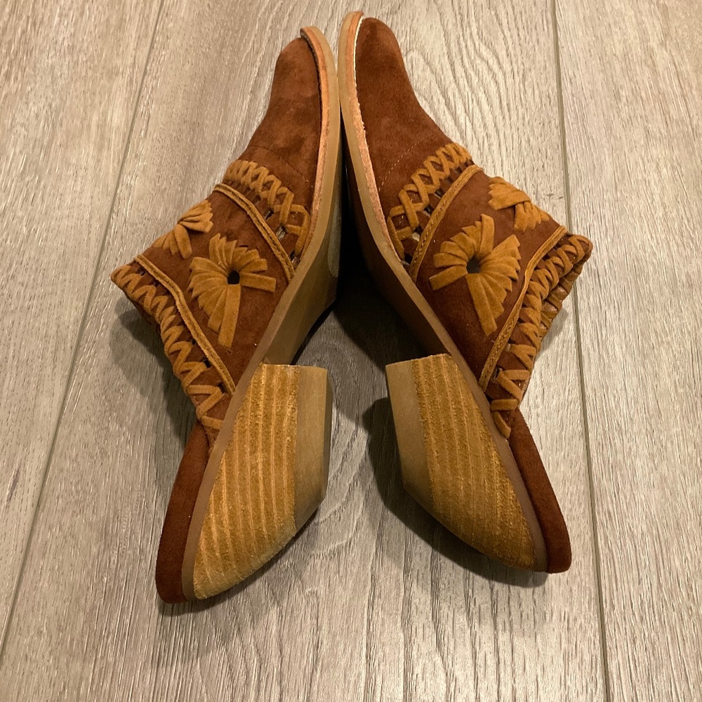 JEFFREY CAMPBELL Shoes Billy Brown Suede Pointed Toe Western Mule 7.5 - Picture 6 of 9